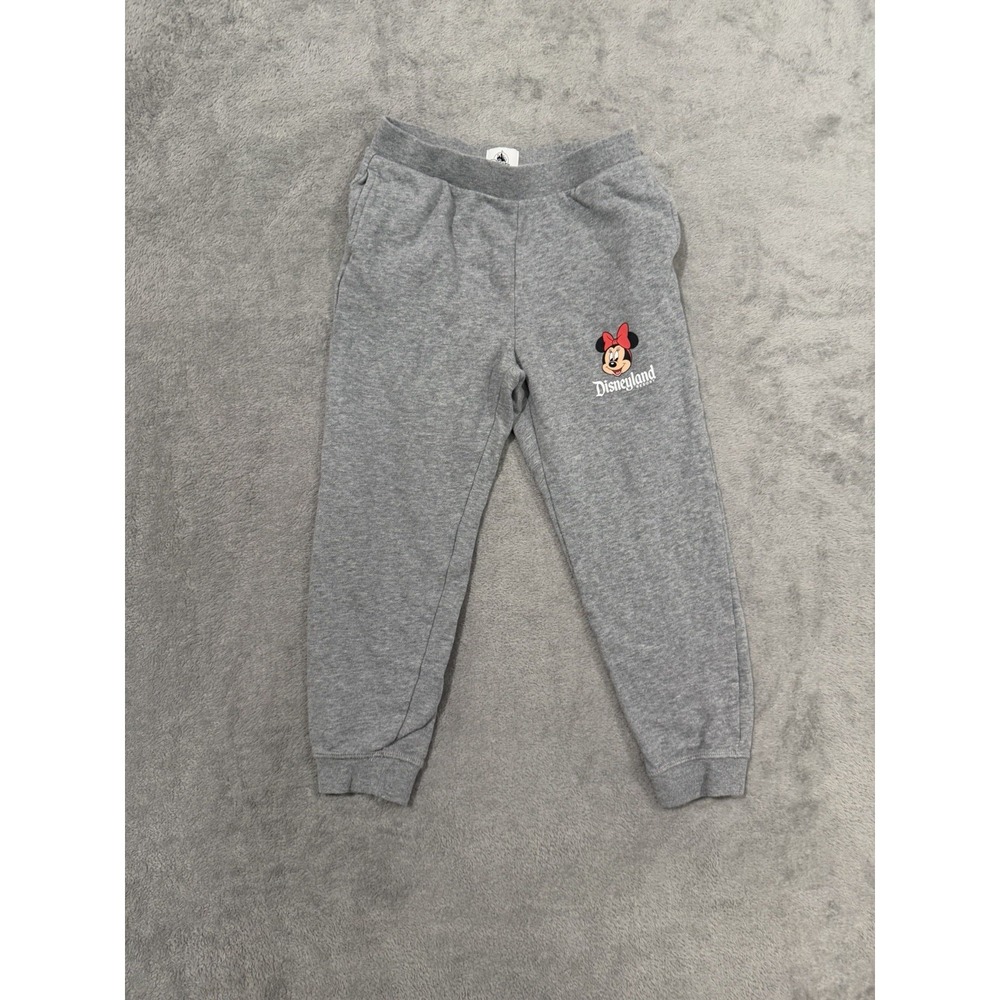 Disneyland Resort Minnie Mouse Girls Gray Jogger Sweatpants Size 5/6 NEW